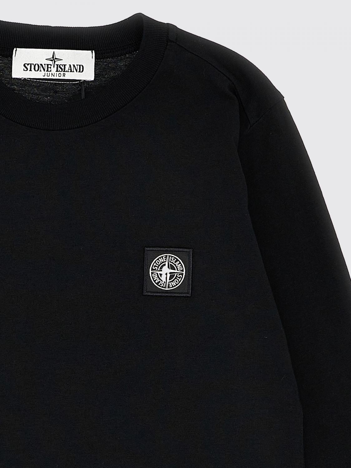 Stone island junior hot sale sweatshirt black