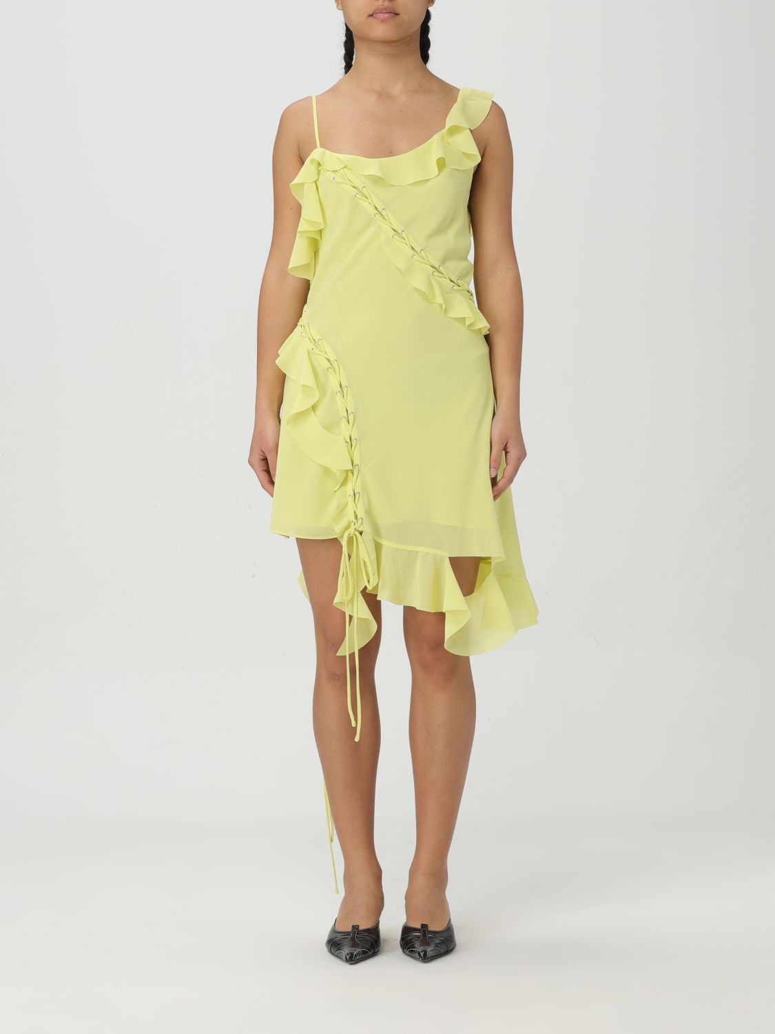 Shop Acne Studios Dress  Woman Color Yellow
