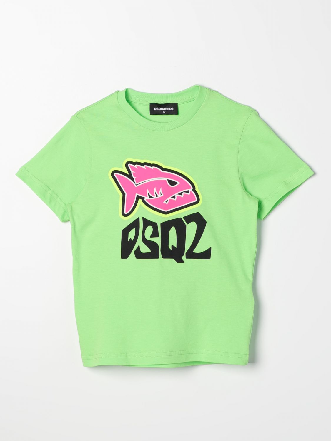Shop Dsquared2 Junior T-shirt  Kids Color Green