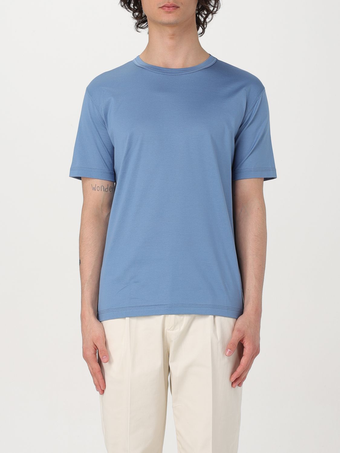 Paolo Pecora T-shirt  Men Color Gnawed Blue