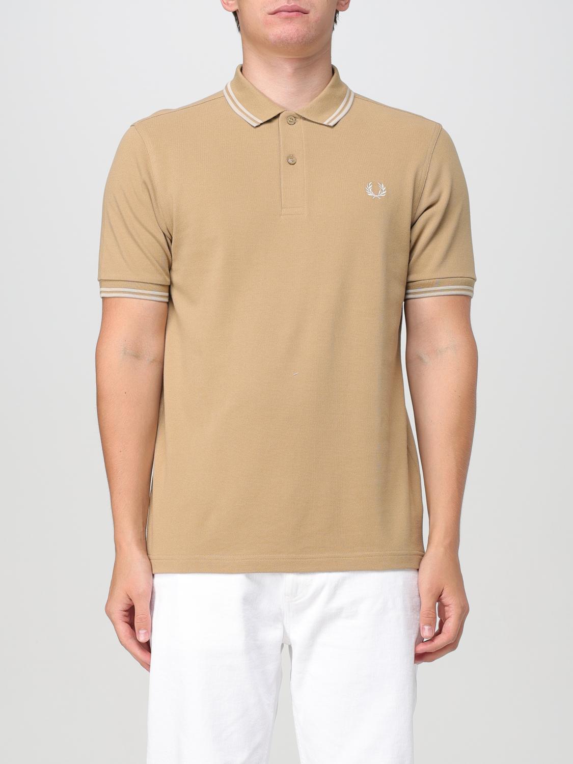 Shop Fred Perry Polo Shirt  Men Color Sand