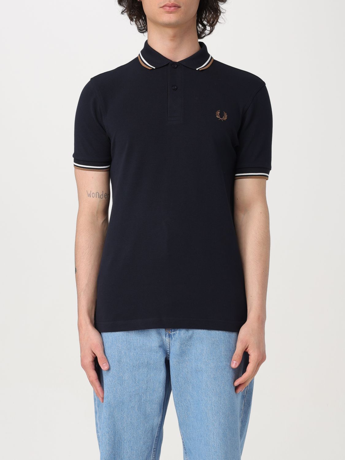 Fred Perry Polo Shirt  Men Color Blue 3