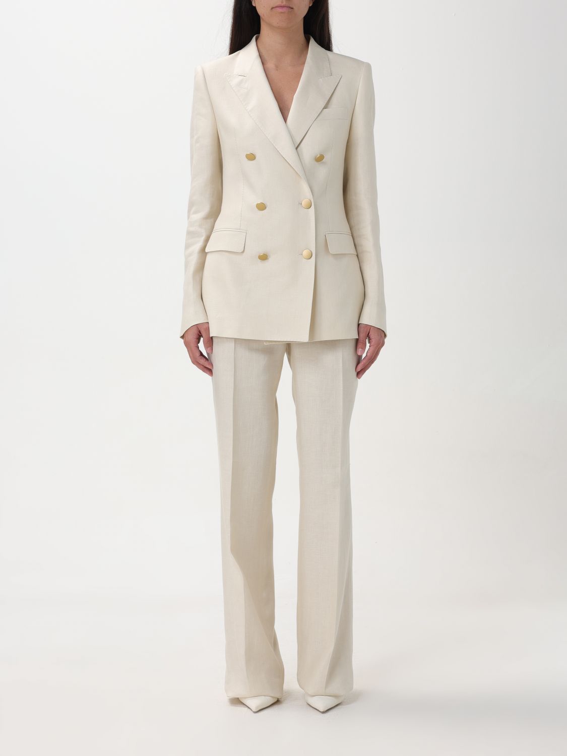 Shop Tagliatore Suit  Woman Color Cream