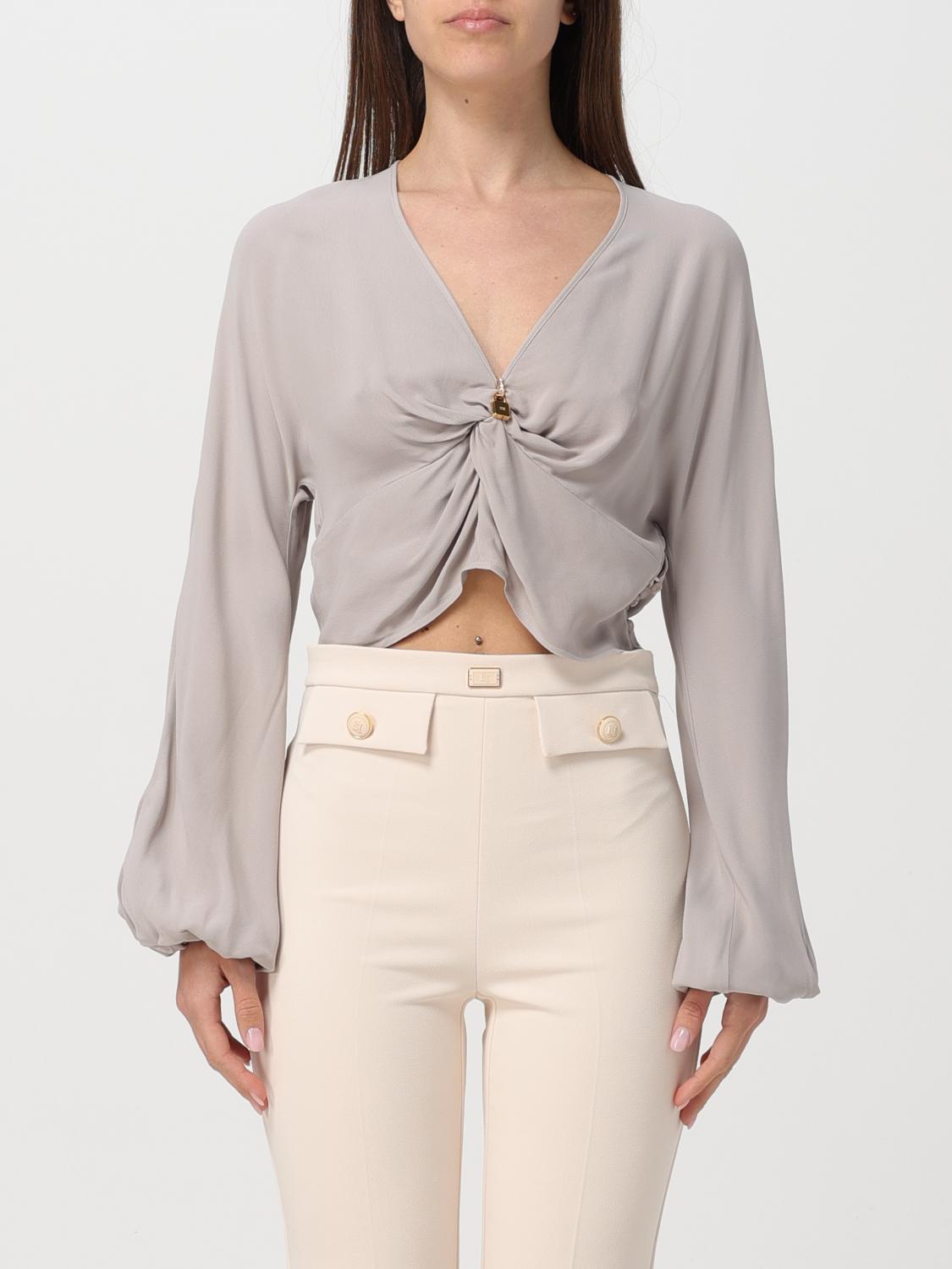 Elisabetta Franchi Top Woman Color Pearl