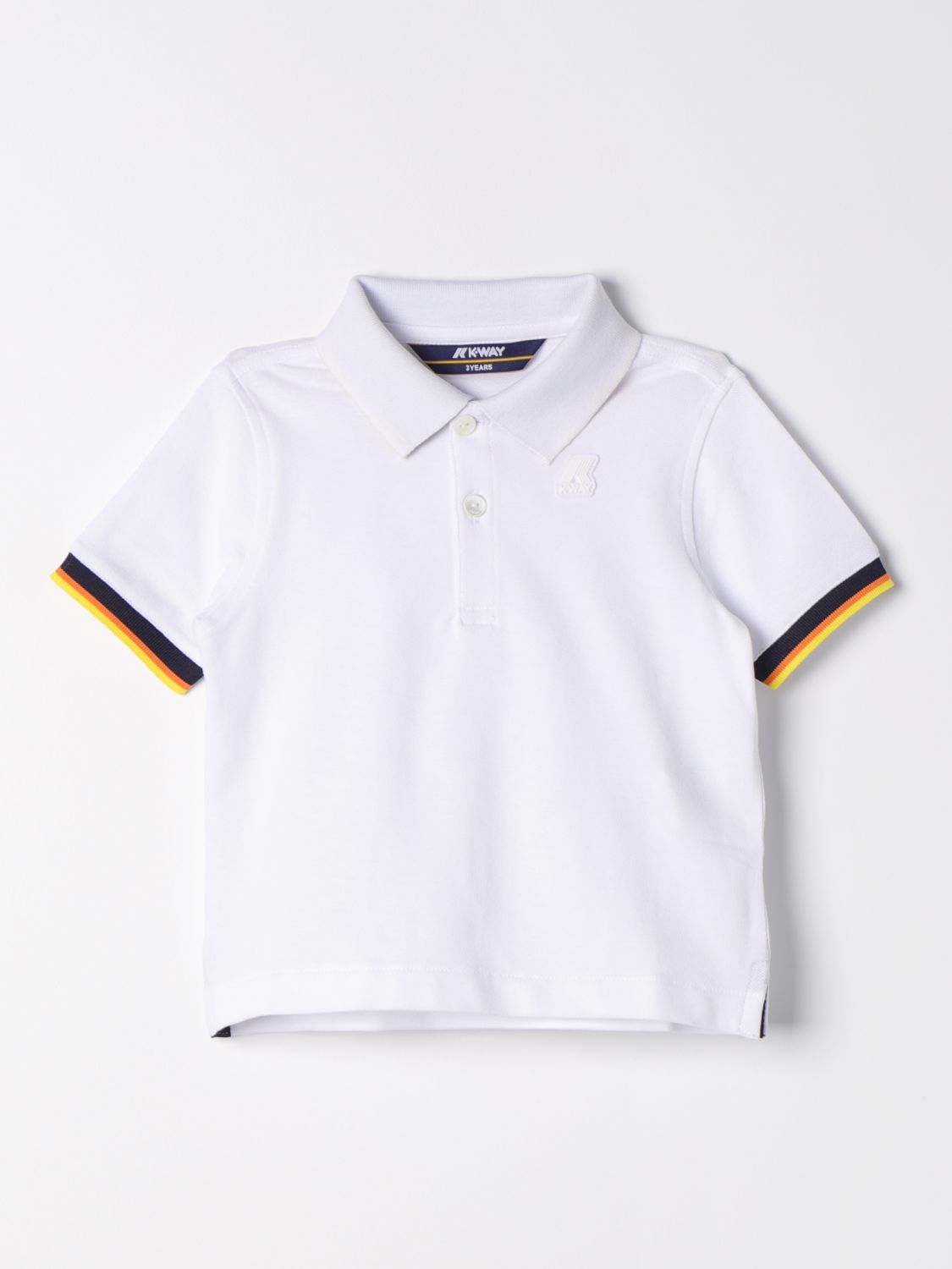 Shop K-way Polo Shirt  Kids Color White
