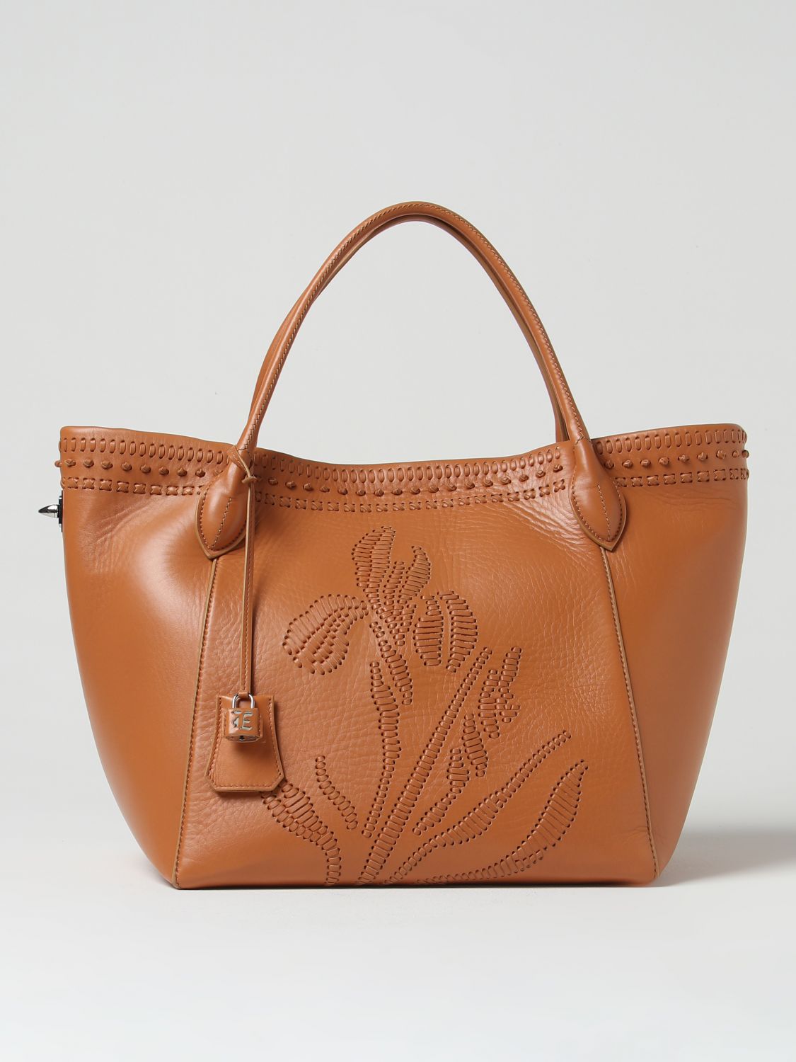Shop Ermanno Scervino Tote Bags  Woman Color Leather