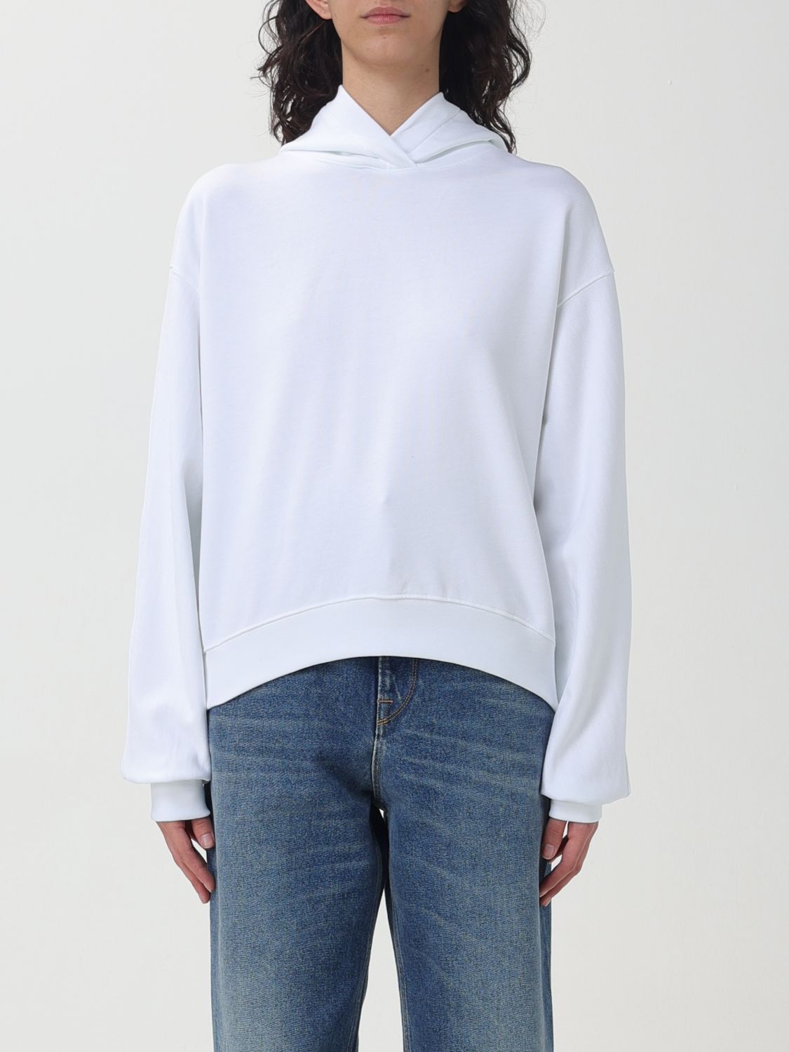 Shop Disclaimer Sweatshirt  Woman Color White