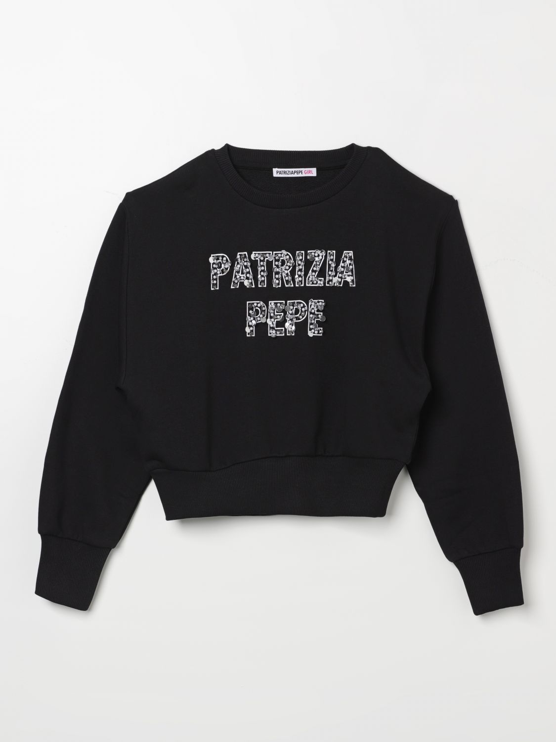 Shop Patrizia Pepe Sweater  Kids Color Black