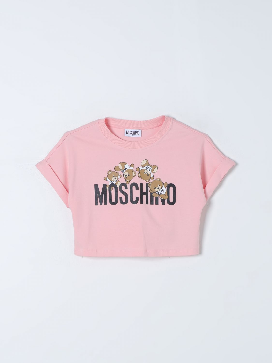 Shop Moschino Kid T-shirt  Kids Color Pink