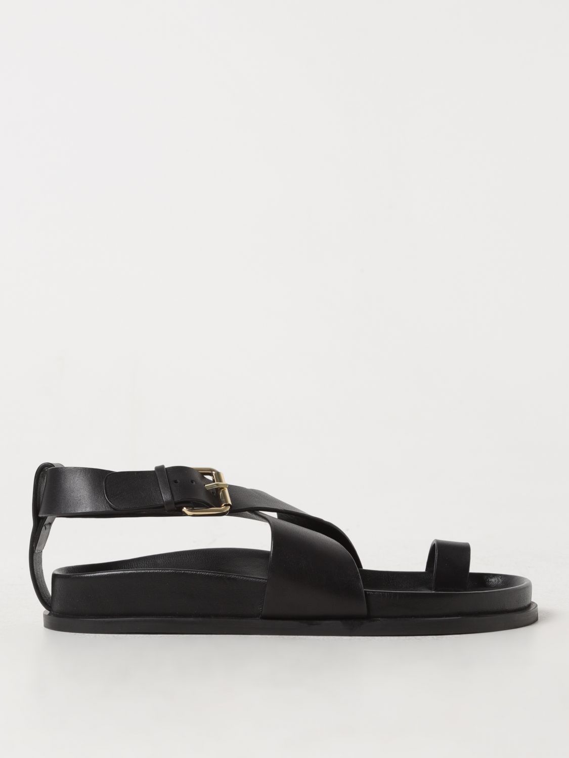 Shop A.emery Flat Sandals  Woman Color Black