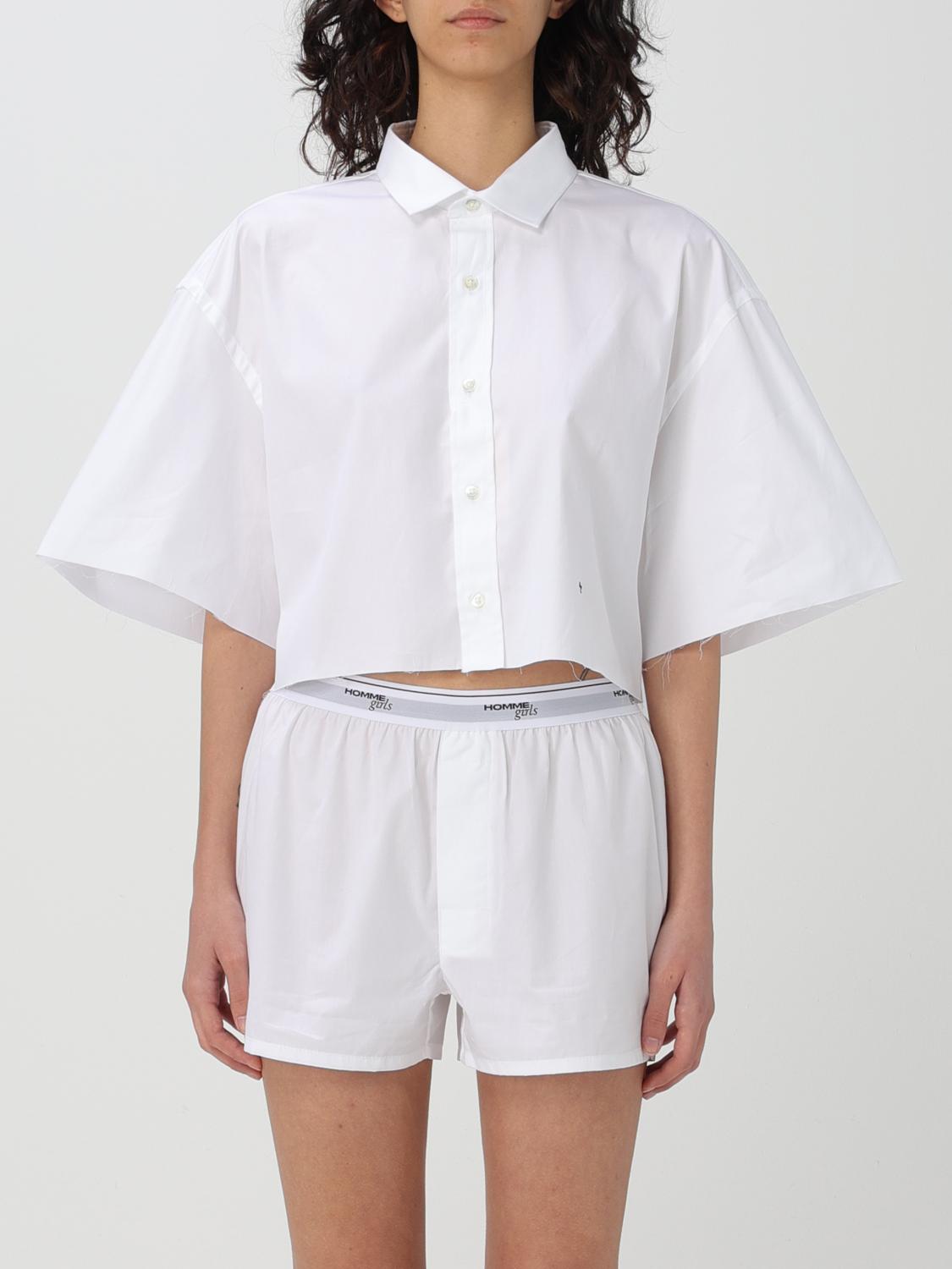 Shop Hommegirls Shirt  Woman Color White