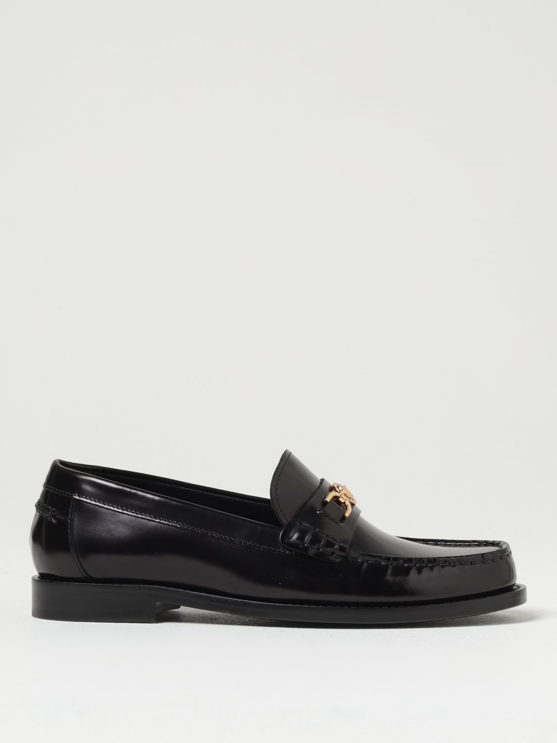 Shop Versace Loafers  Woman Color Black