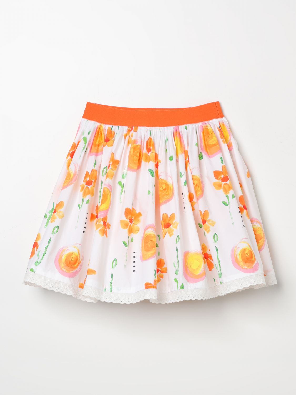 Shop Marni Skirt  Kids Color White