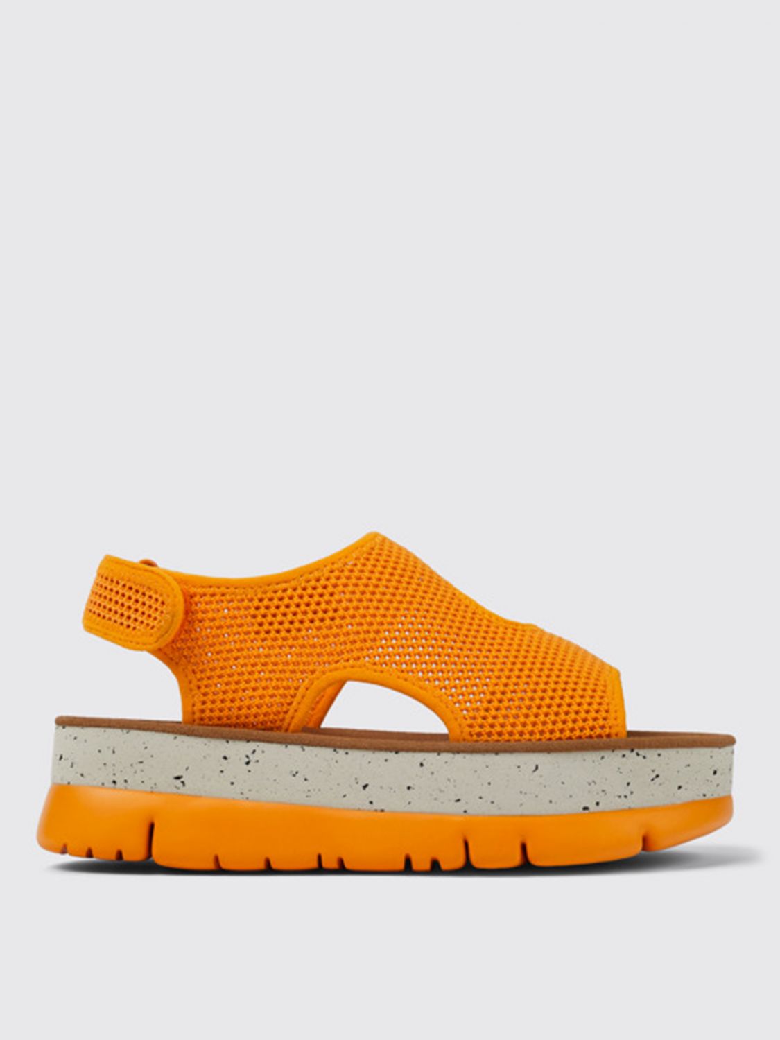 Camper Flat Sandals  Woman Color Orange