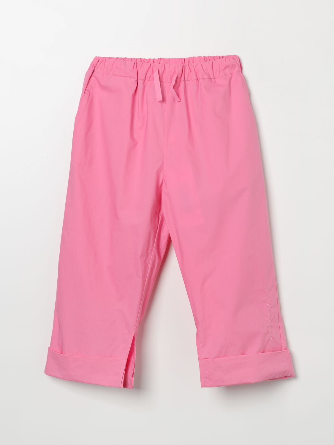 Shop Mm6 Maison Margiela Pants  Kids Color Pink