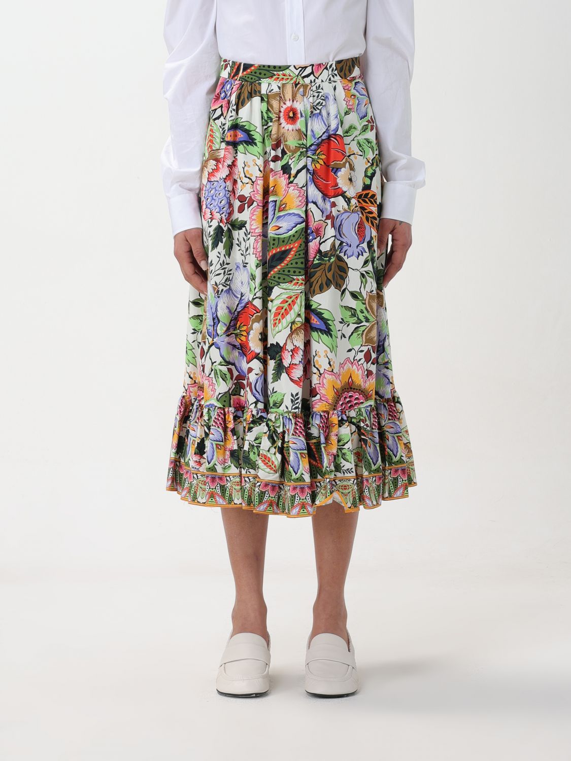 Shop Etro Skirt  Woman Color Multicolor