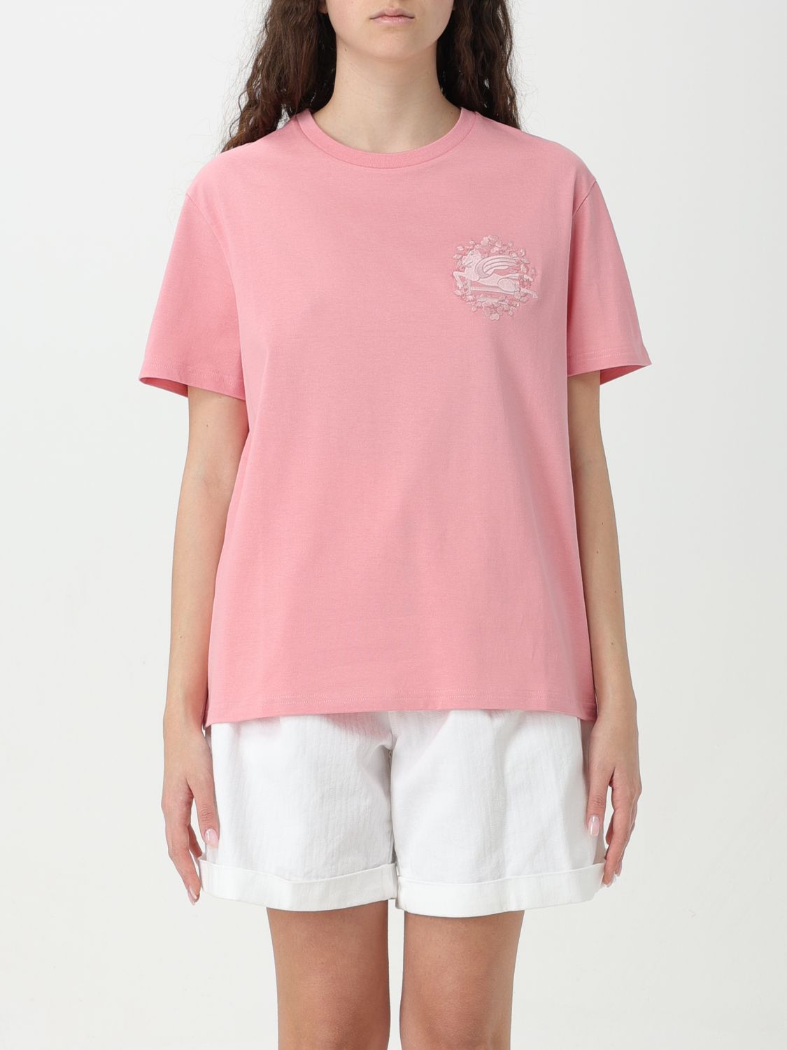 Shop Etro T-shirt  Woman Color Pink
