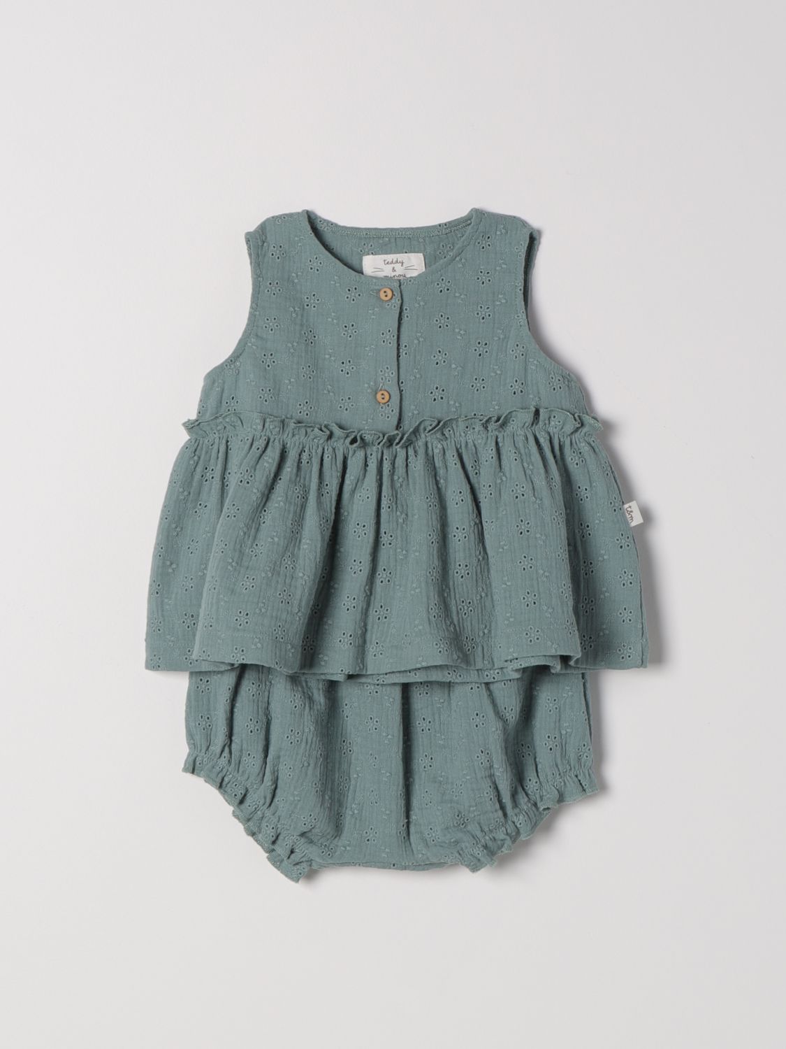 连衣裙 TEDDY & MINOU 儿童 颜色 绿色