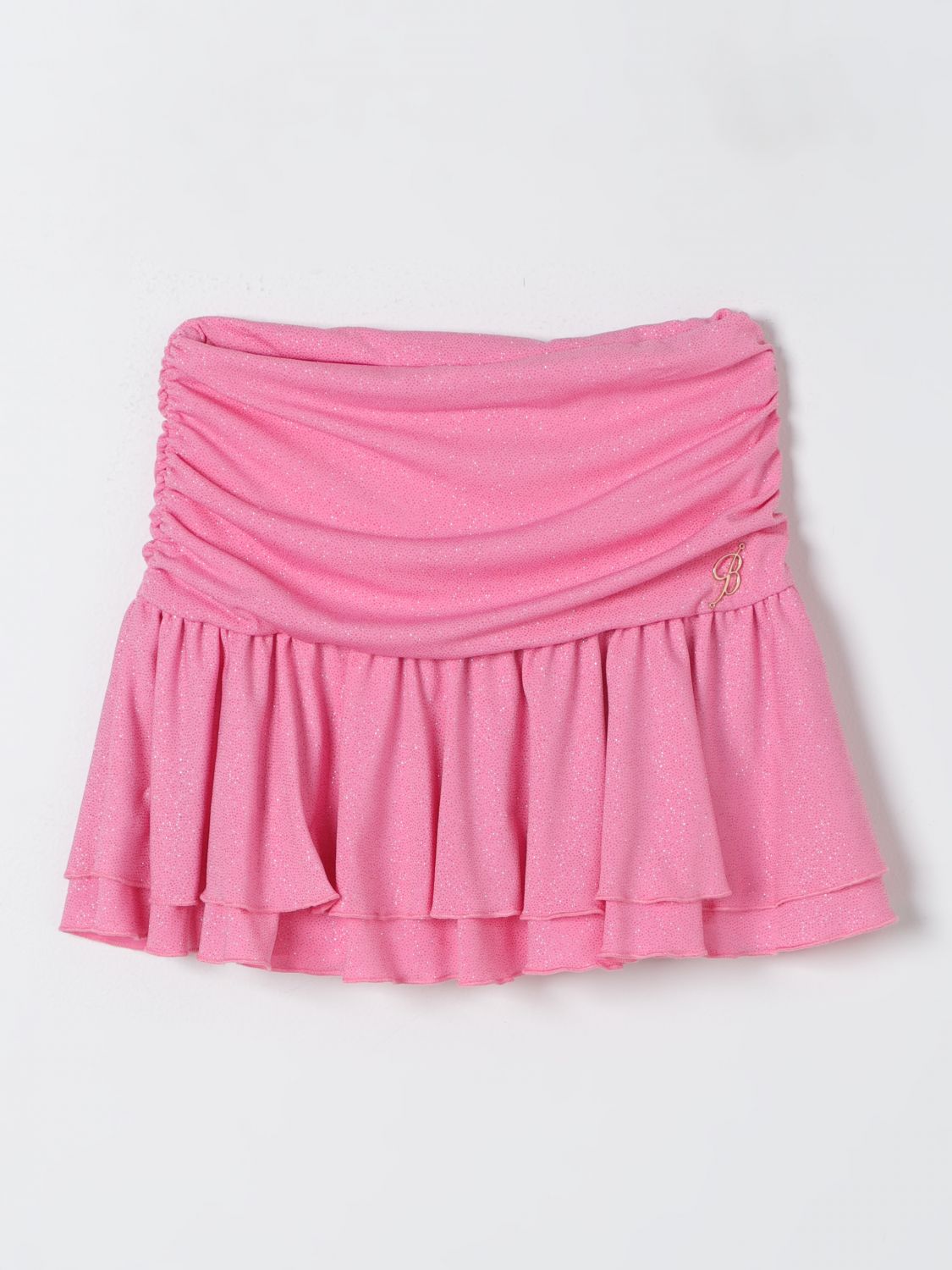 Shop Miss Blumarine Skirt  Kids Color Fuchsia