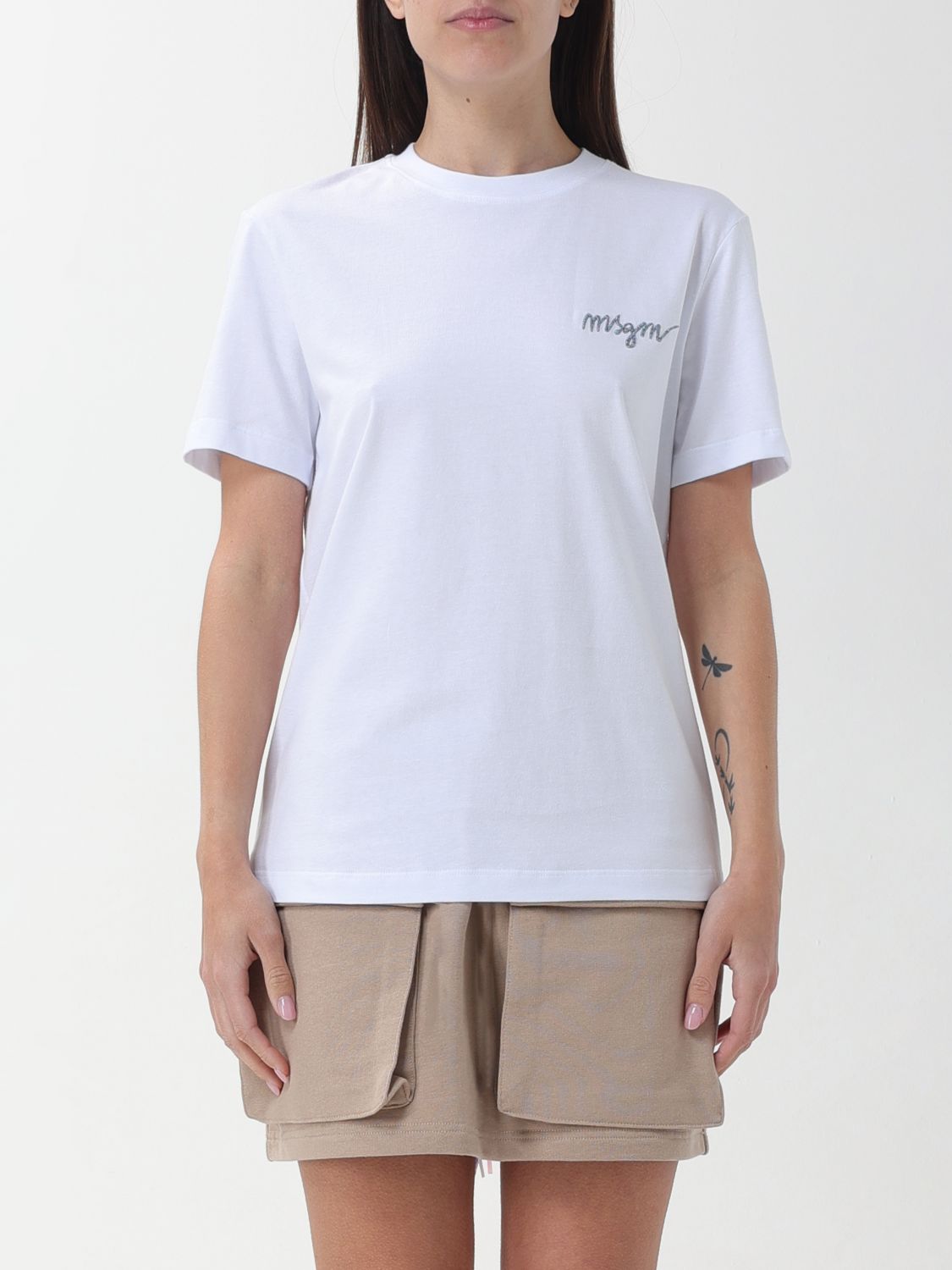 Msgm T-shirt  Woman Colour White