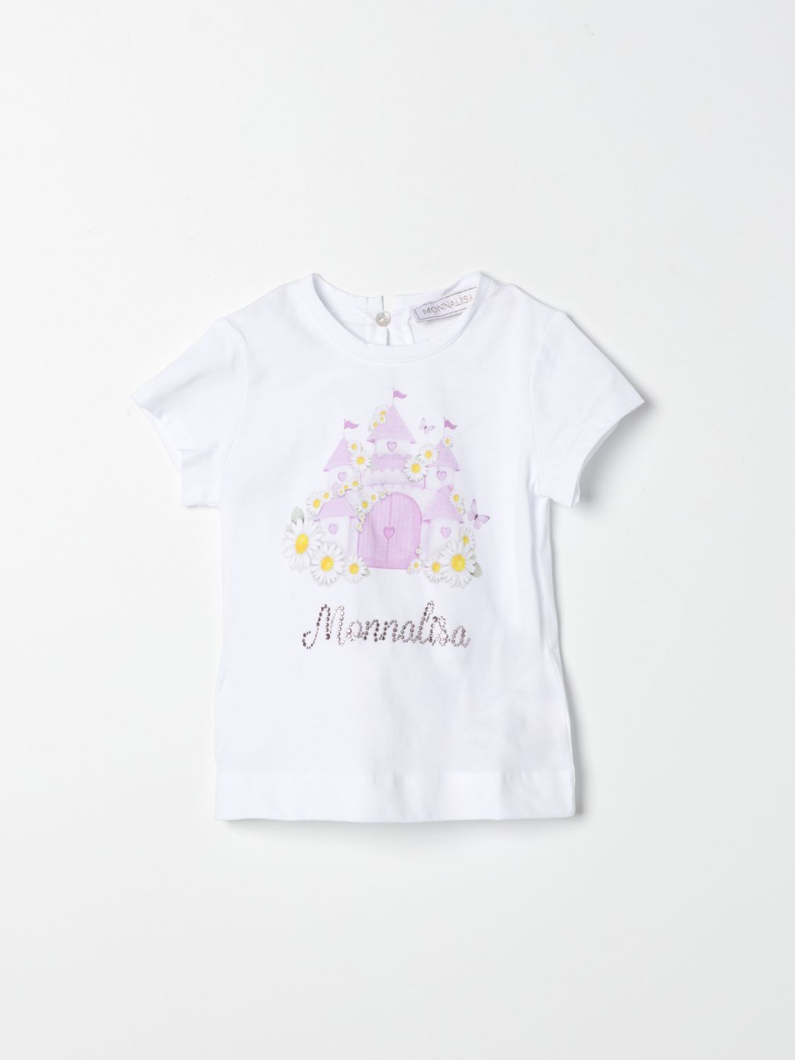 Shop Monnalisa T-shirt  Kids Color White