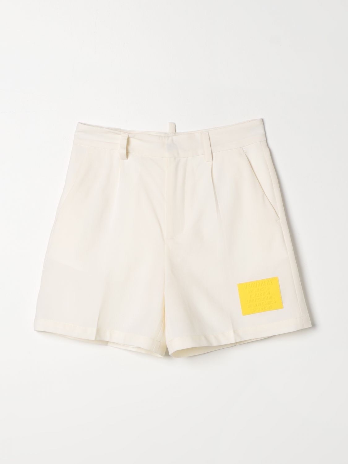 Shop Dsquared2 Junior Shorts  Kids Color White