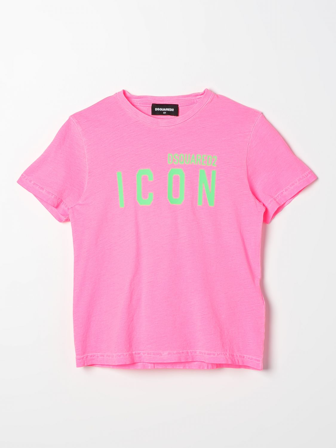 Shop Dsquared2 Junior T-shirt  Kids Color Fuchsia
