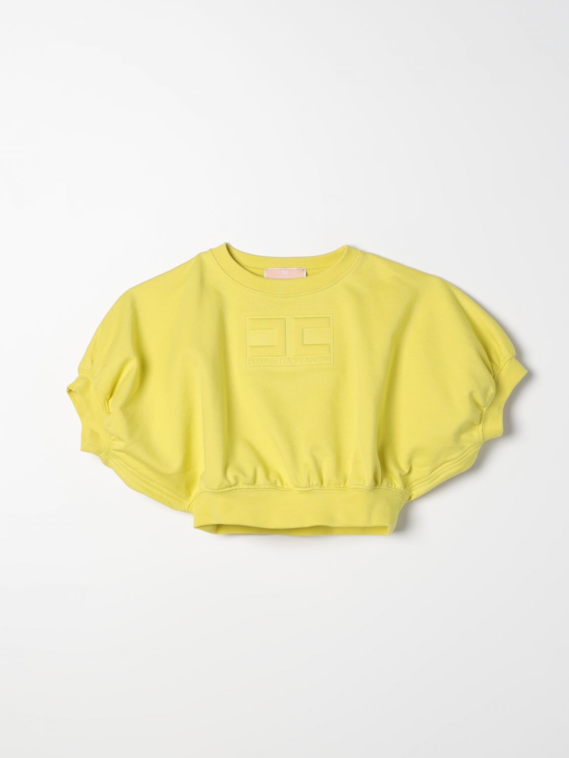 Shop Elisabetta Franchi La Mia Bambina Sweater  Kids Color Yellow