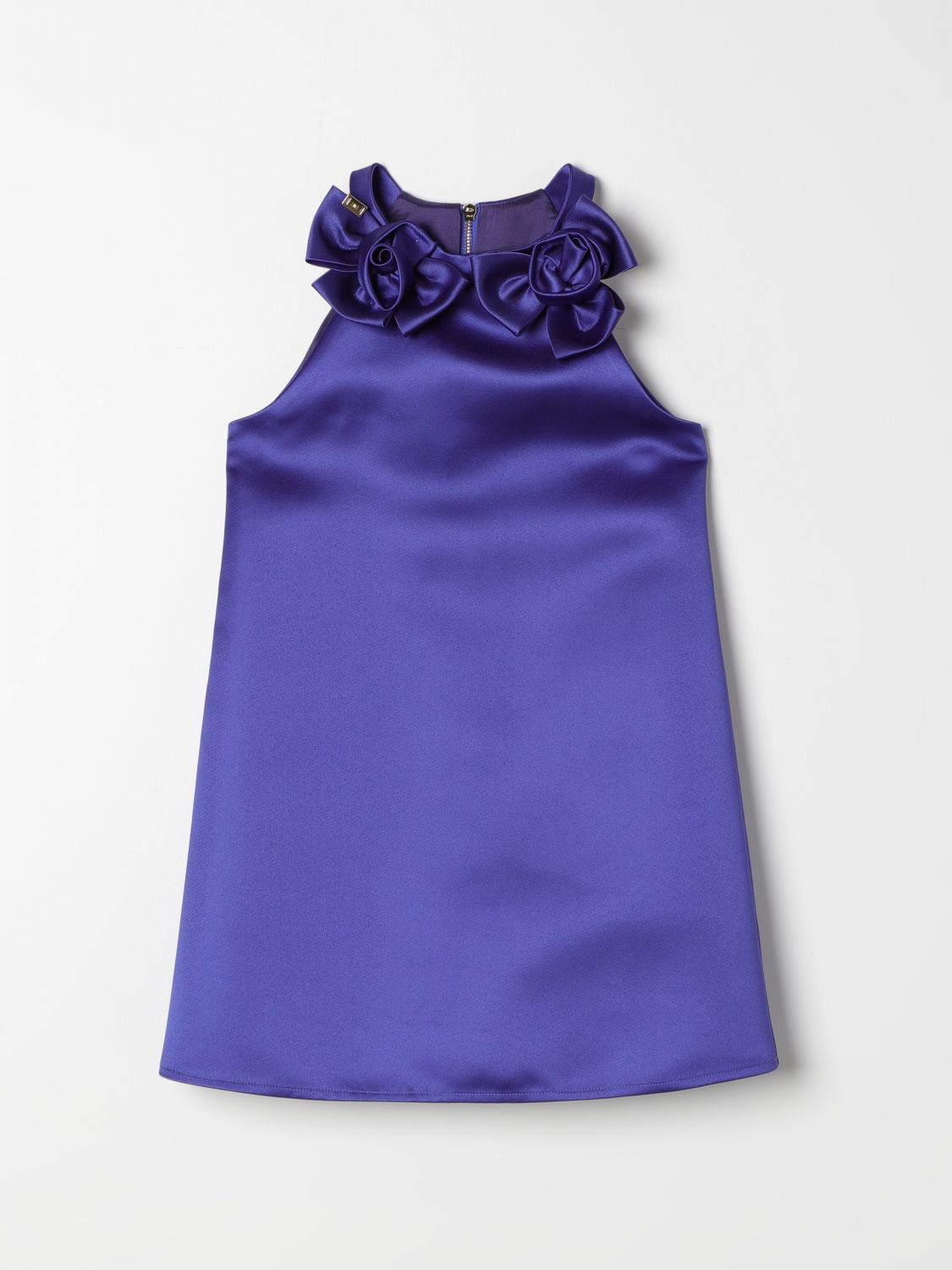 Shop Elisabetta Franchi La Mia Bambina Dress  Kids Color Blue
