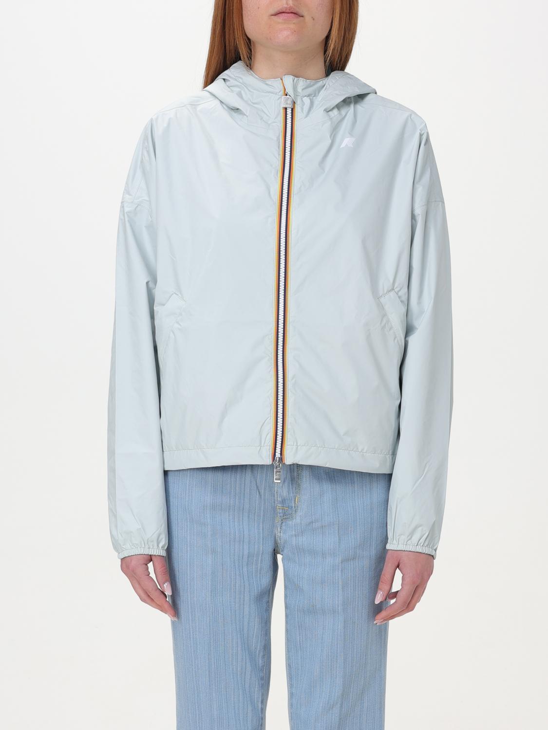 K-way Lily Plus.2 Double Short Down Jacket In Grey