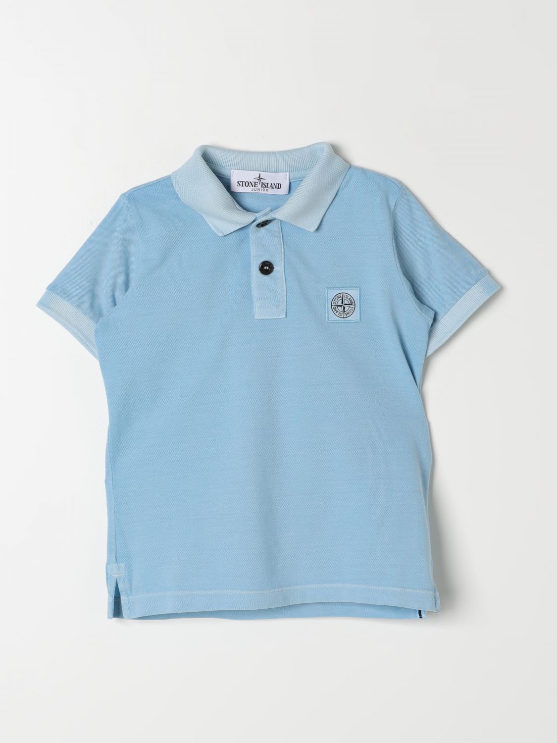 Stone Island Junior Polo Shirt  Kids Color Gnawed Blue