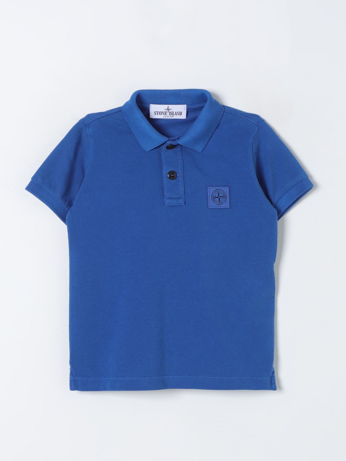 Shop Stone Island Junior Polo Shirt  Kids Color Navy
