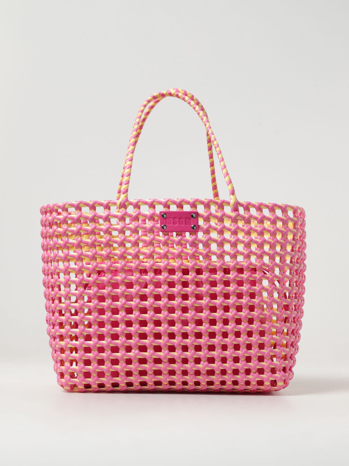 Shop Msgm Tote Bags  Woman Color Pink