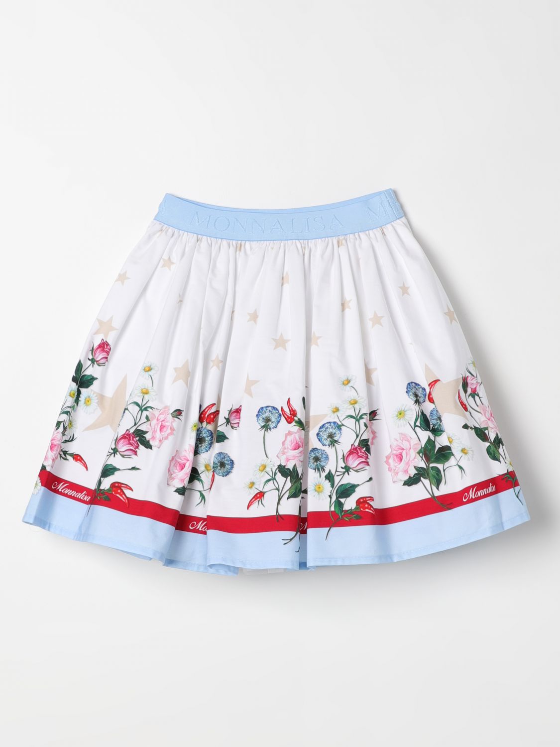 Shop Monnalisa Skirt  Kids Color White