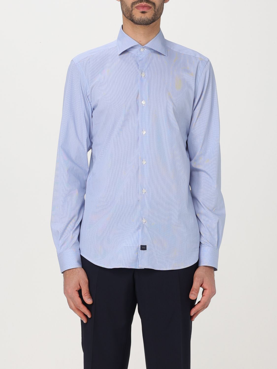 Shop Fay Shirt  Men Color Multicolor