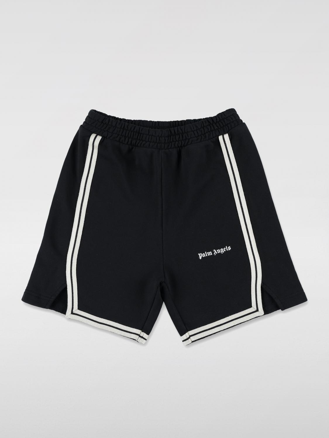 Shop Palm Angels Shorts  Kids Color Black In 黑色