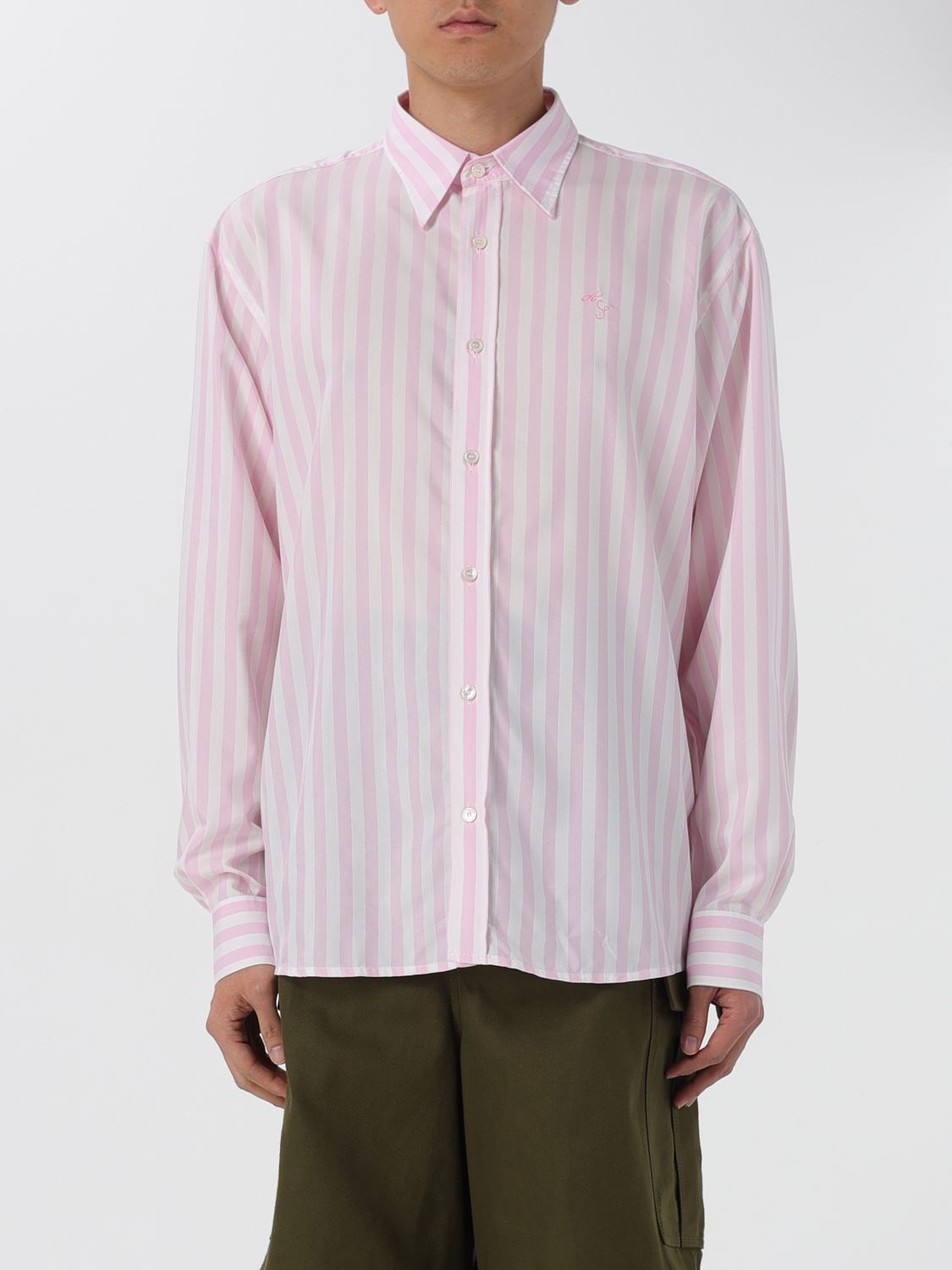 Shop Acne Studios Shirt  Men Color Pink