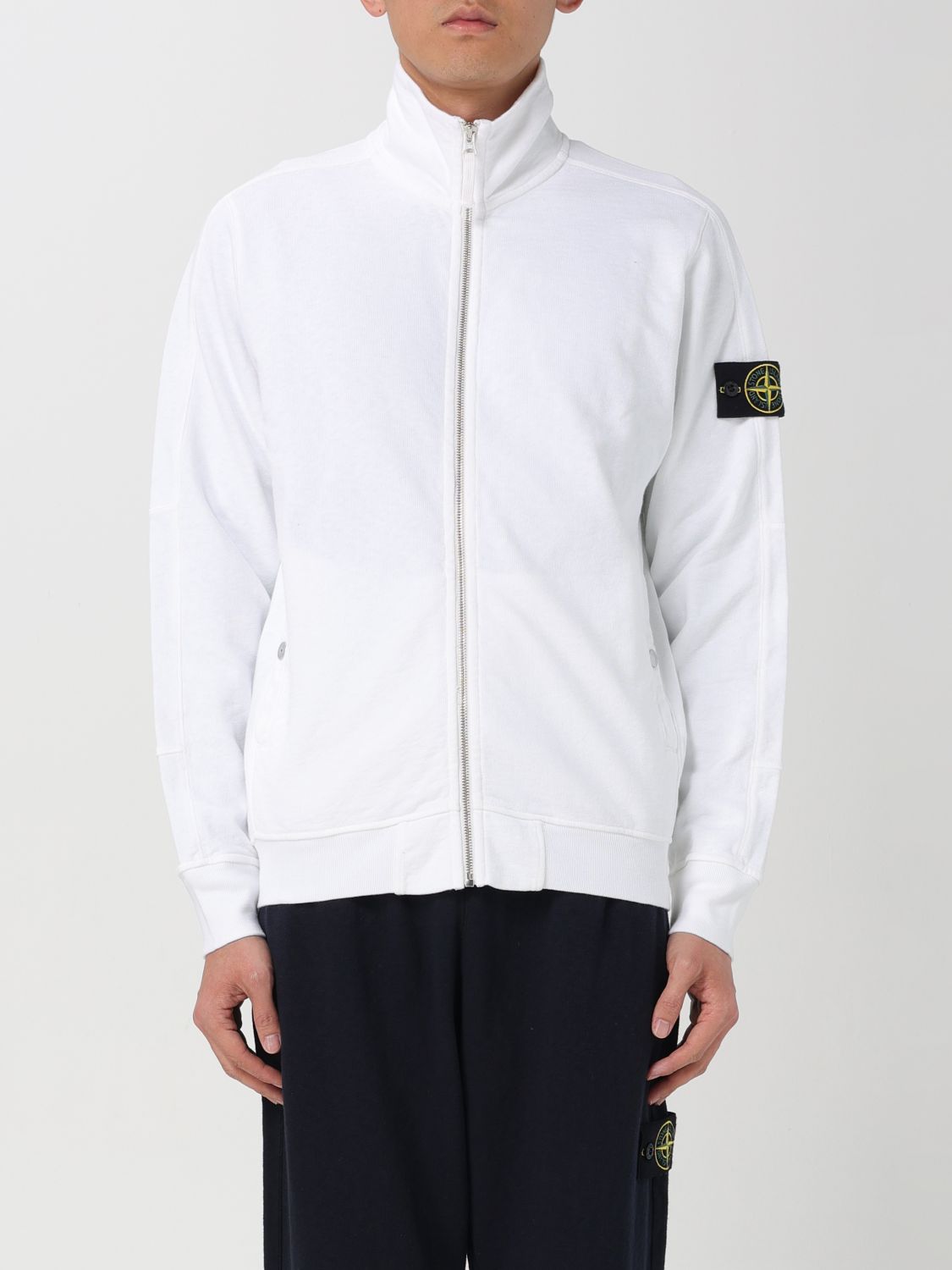 Shop Stone Island Sweatshirt  Men Color White