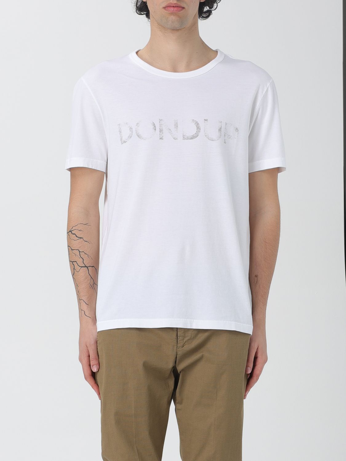 Shop Dondup T-shirt  Men Color White
