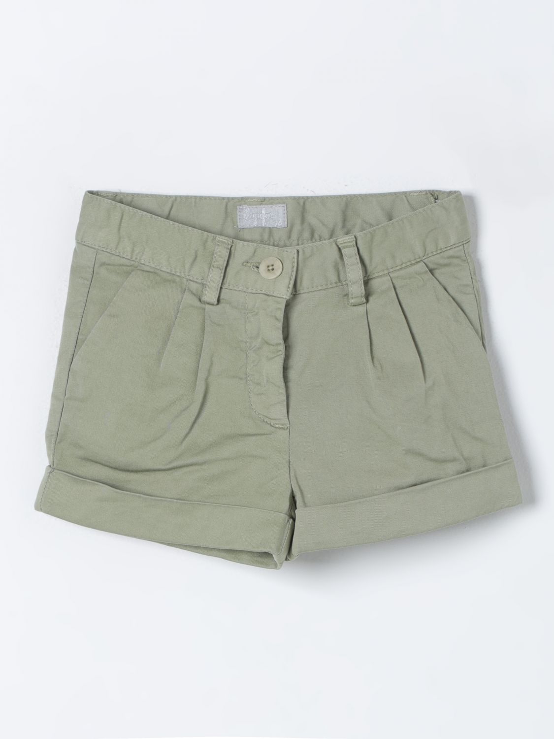 Shop Il Gufo Short  Kids Color Green