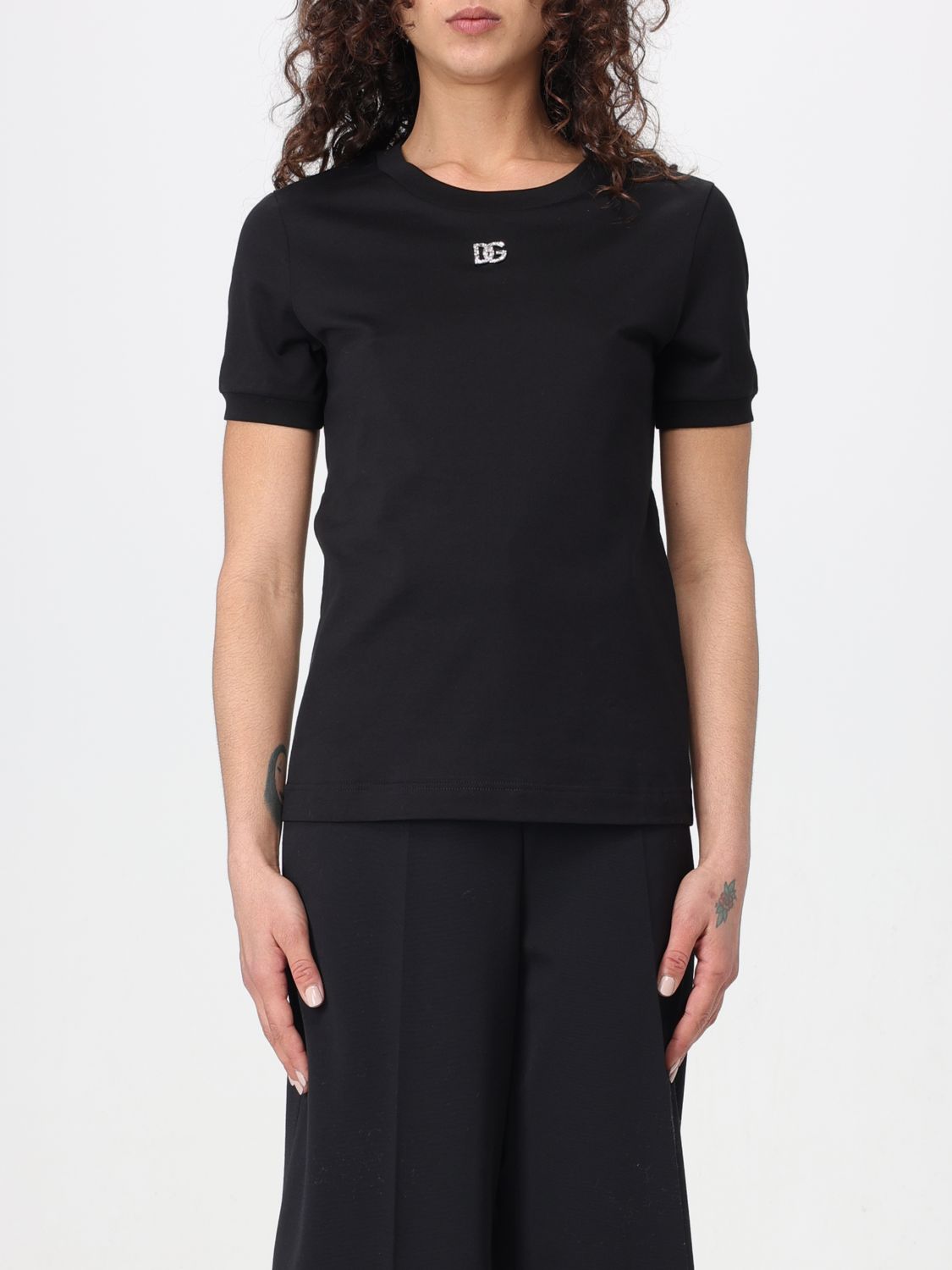 Dolce & Gabbana T-shirt  Woman Colour Black