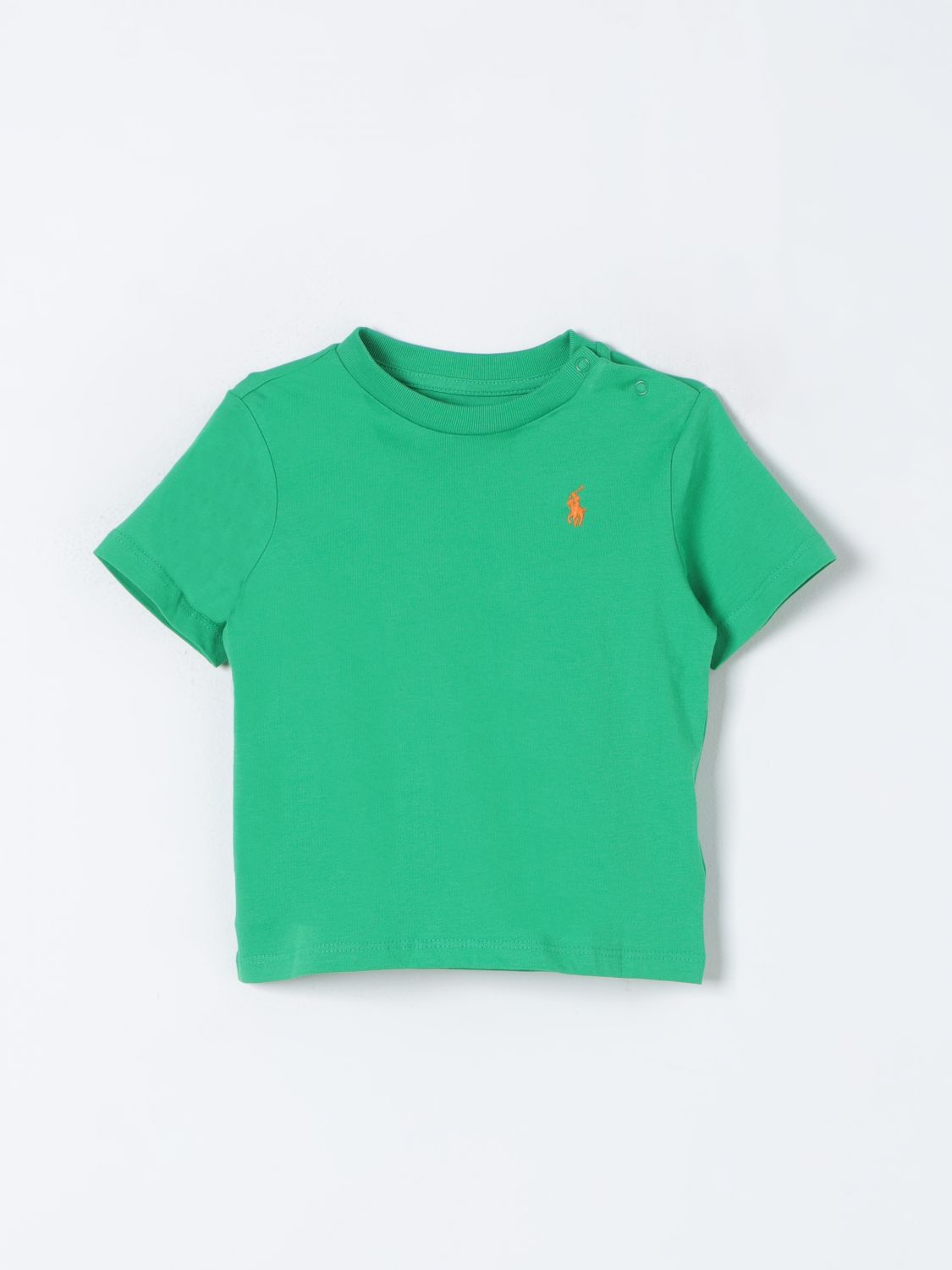 Shop Polo Ralph Lauren T-shirt  Kids Color Green