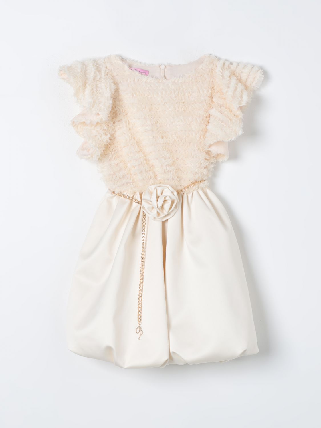 Shop Miss Blumarine Dress  Kids Color White
