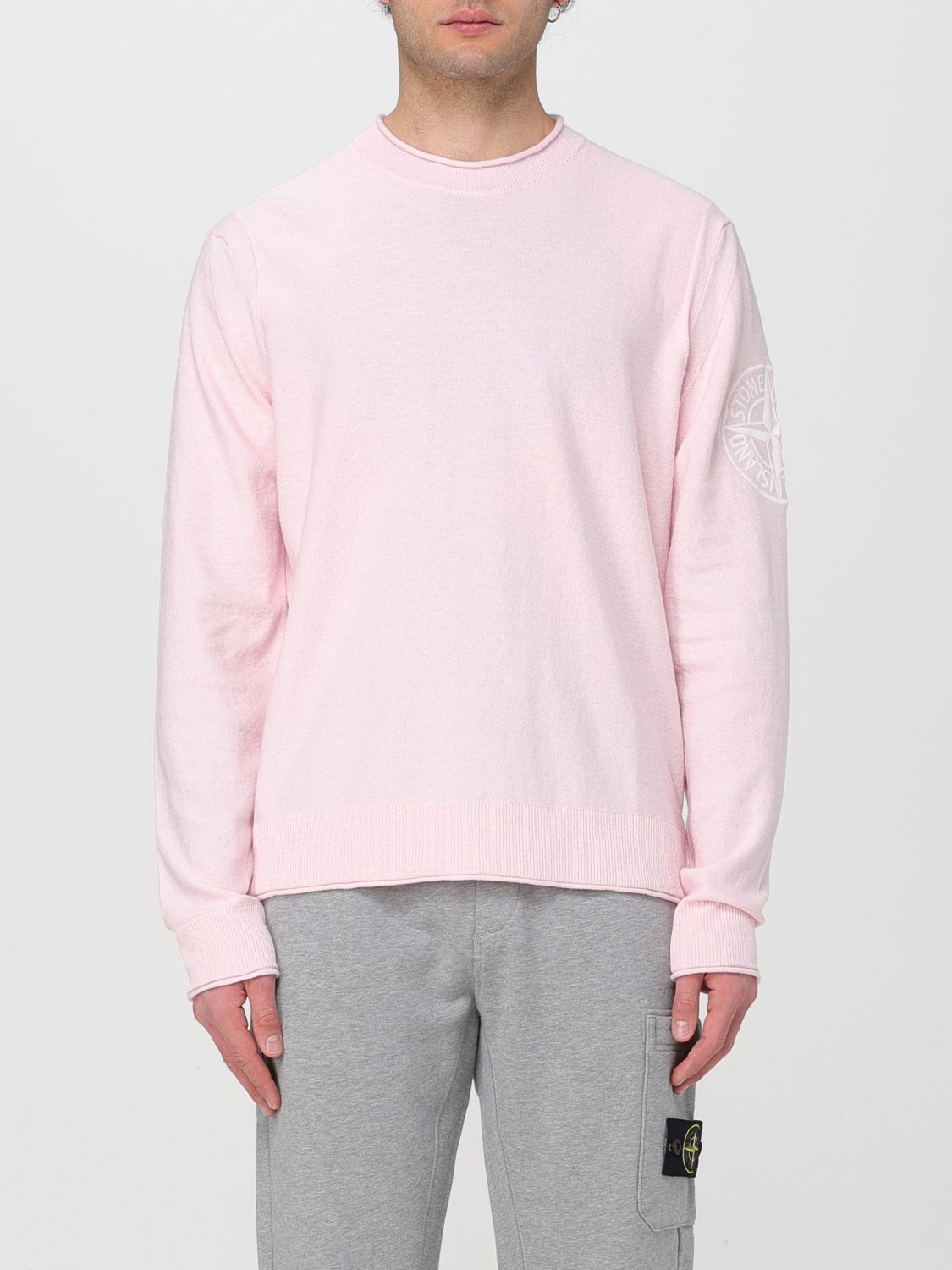 Shop Stone Island Sweater  Men Color Pink