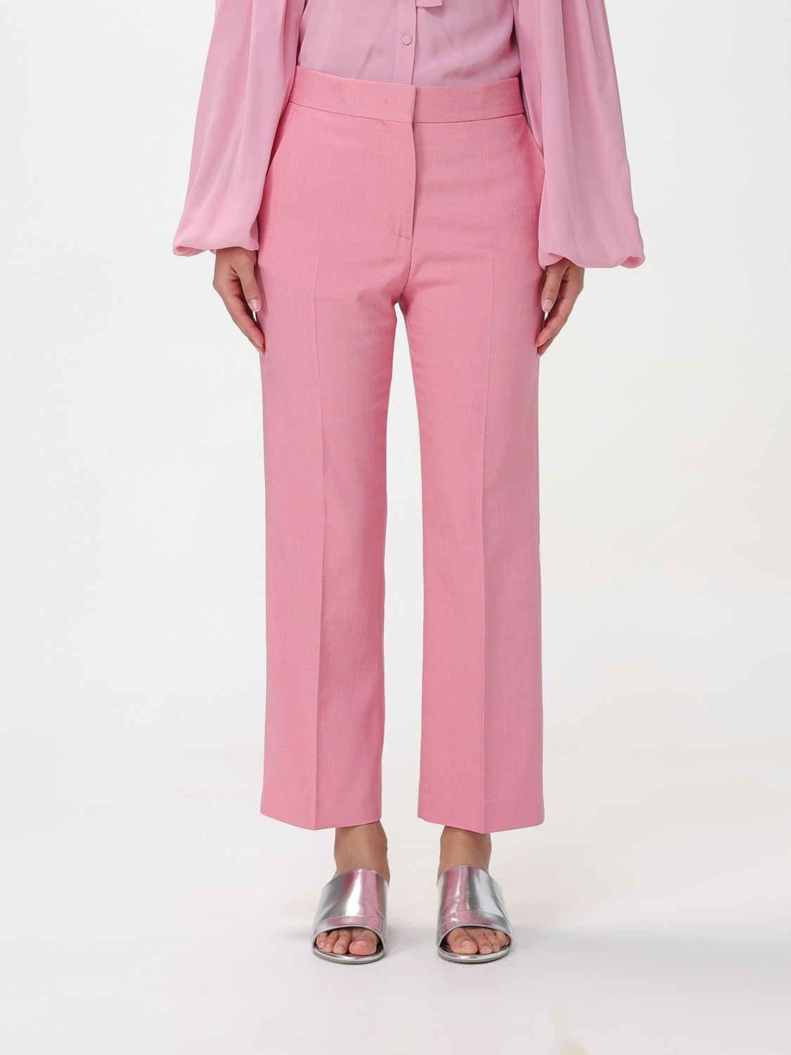 Msgm Trousers  Woman Colour Pink