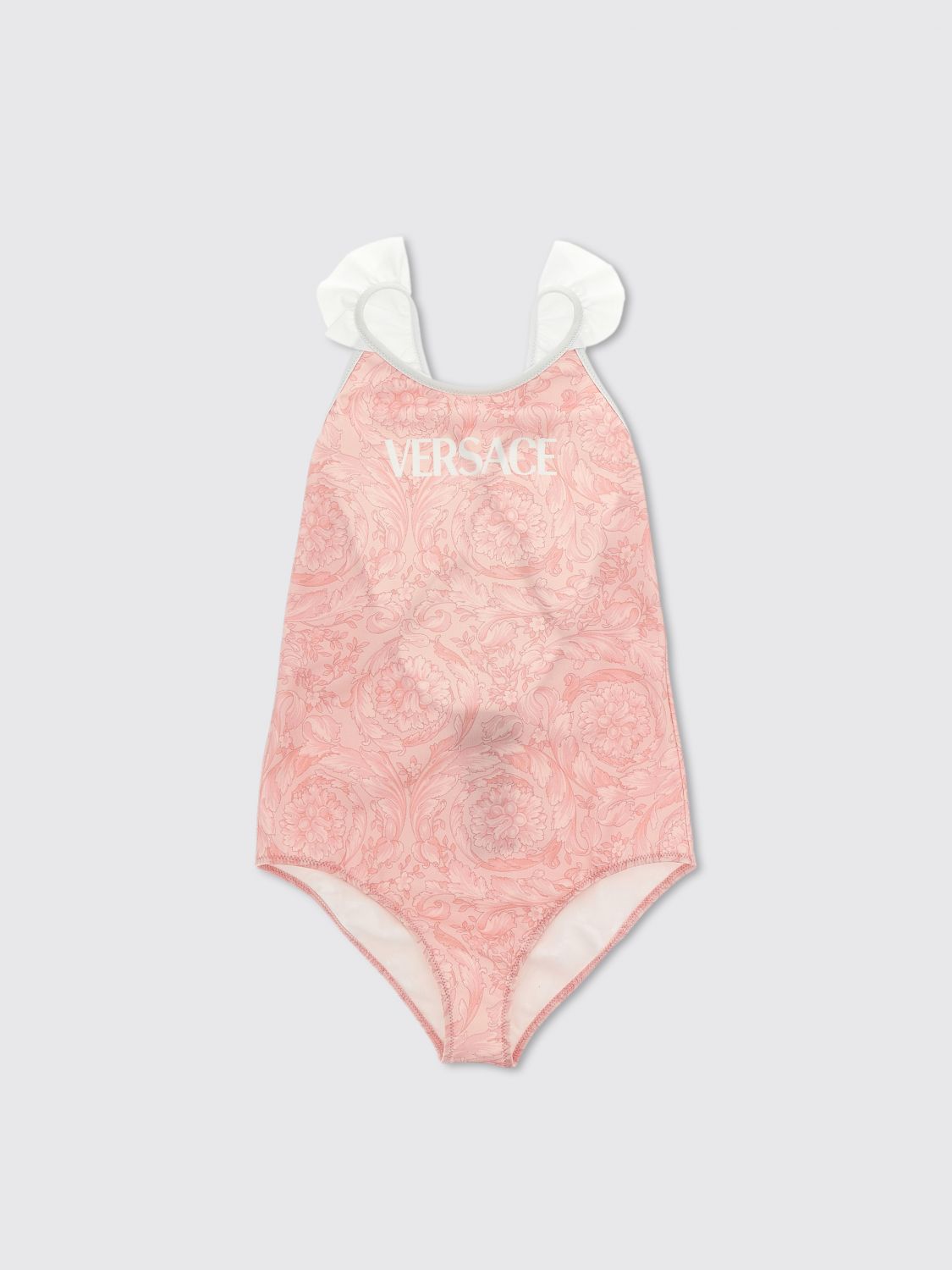 Shop Young Versace Swimsuit  Kids Color Pink