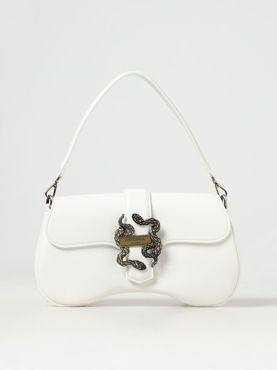 Shop Just Cavalli Shoulder Bag  Woman Color White