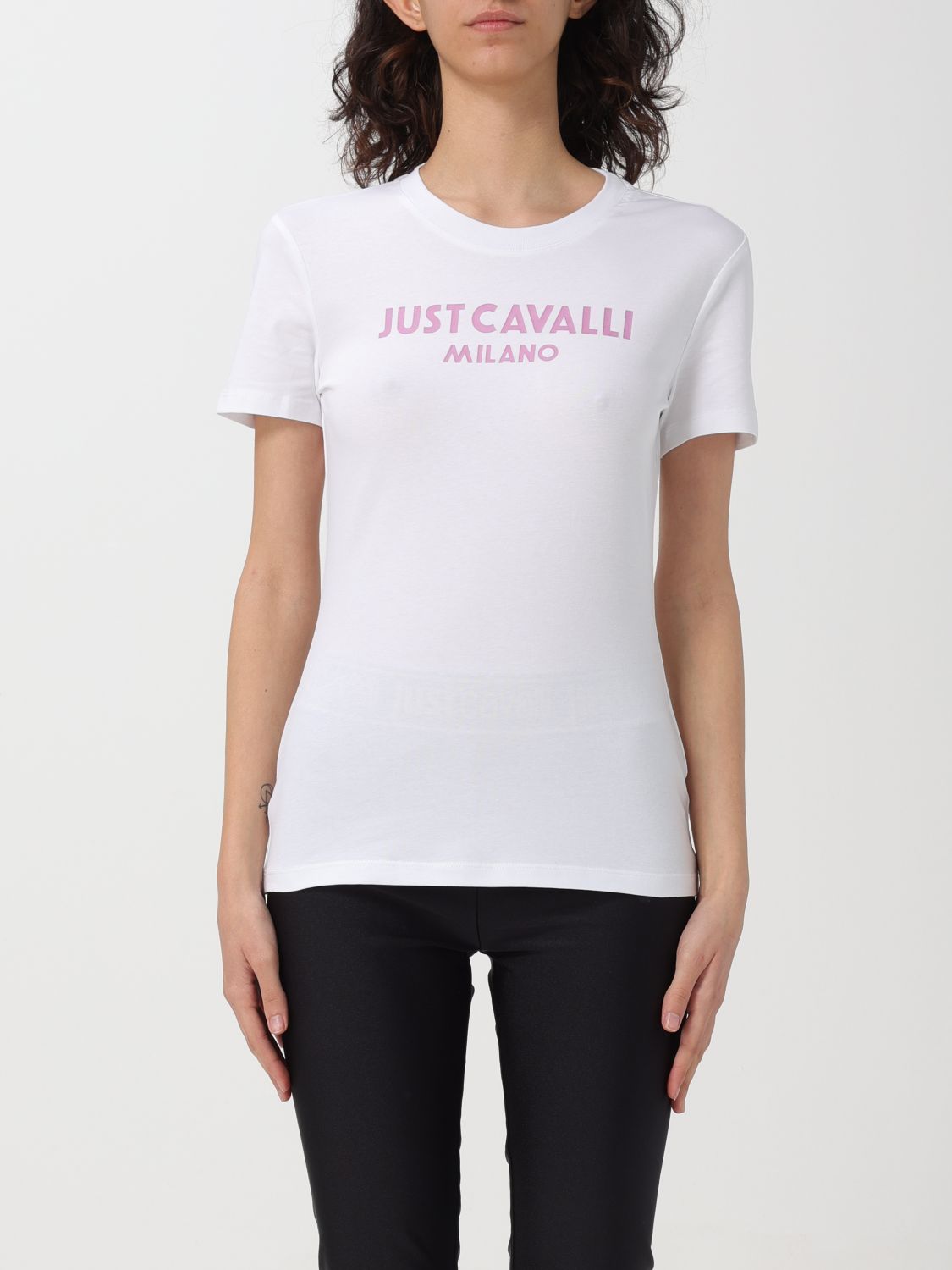 Shop Just Cavalli T-shirt  Woman Color White