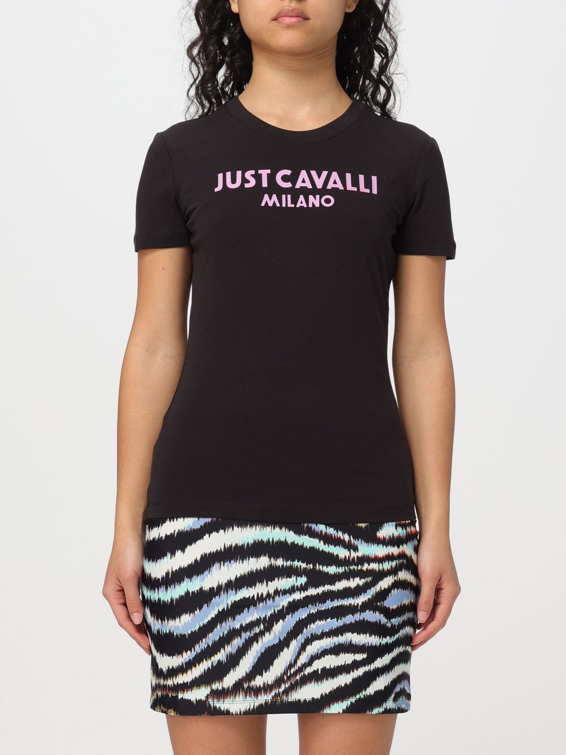 Shop Just Cavalli T-shirt  Woman Color Black