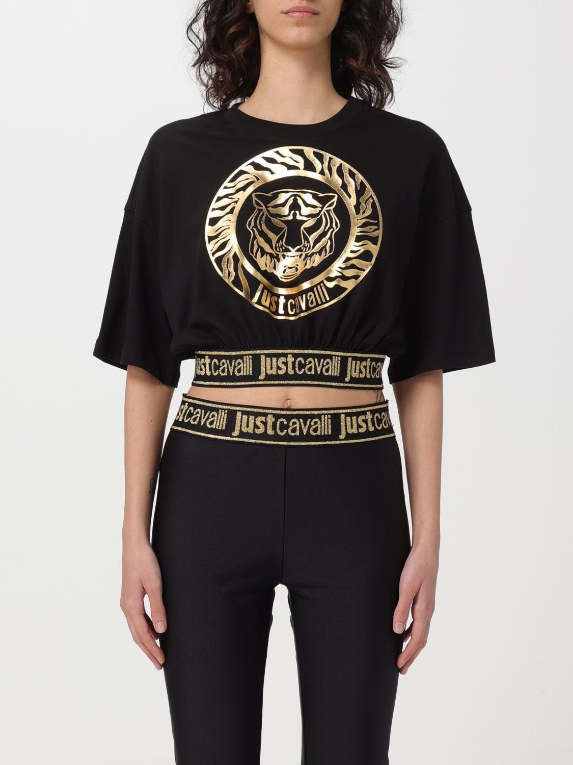 Just Cavalli T-shirt Woman Color Black In Black